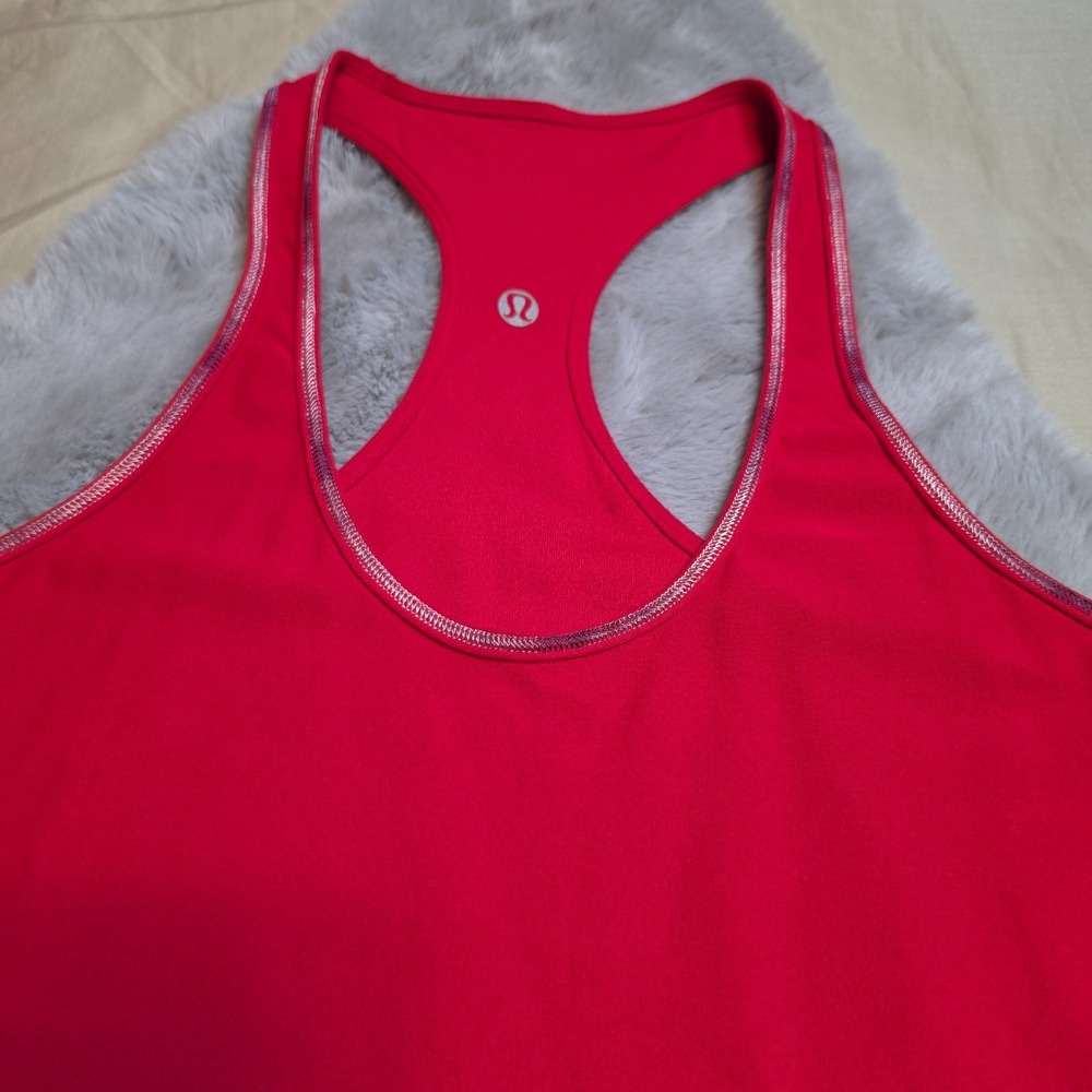 Lululemon Swiftly Tech Racerback Tank Top Red Small - Picture 2 of 6